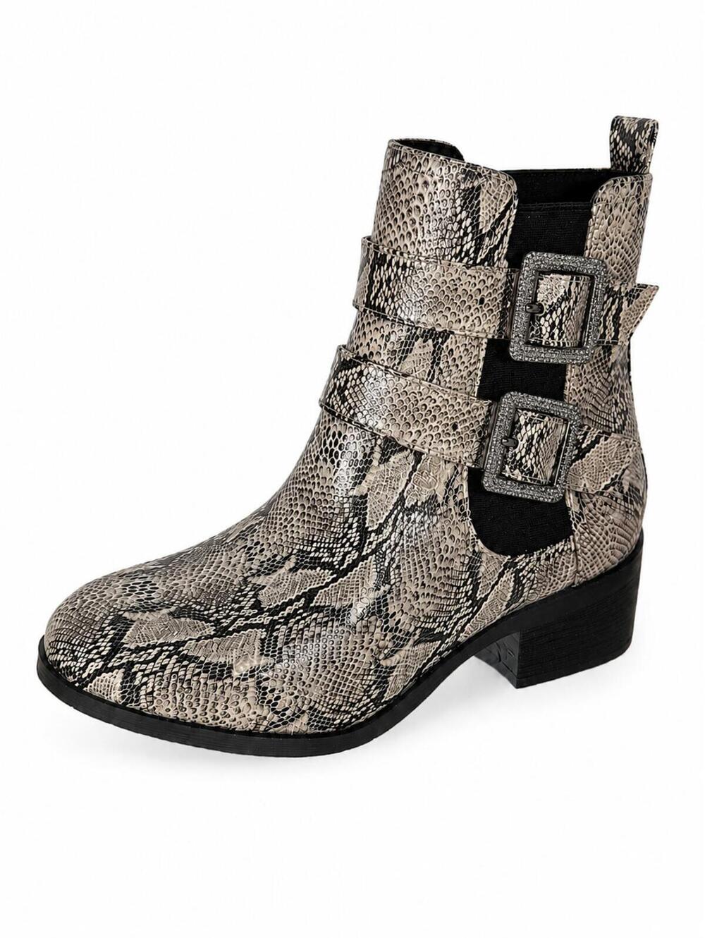 NWB Kenneth Cole Reaction Salt Biker Jewel Chelsea Boots Women's Size 5.5 - Picture 1 of 8